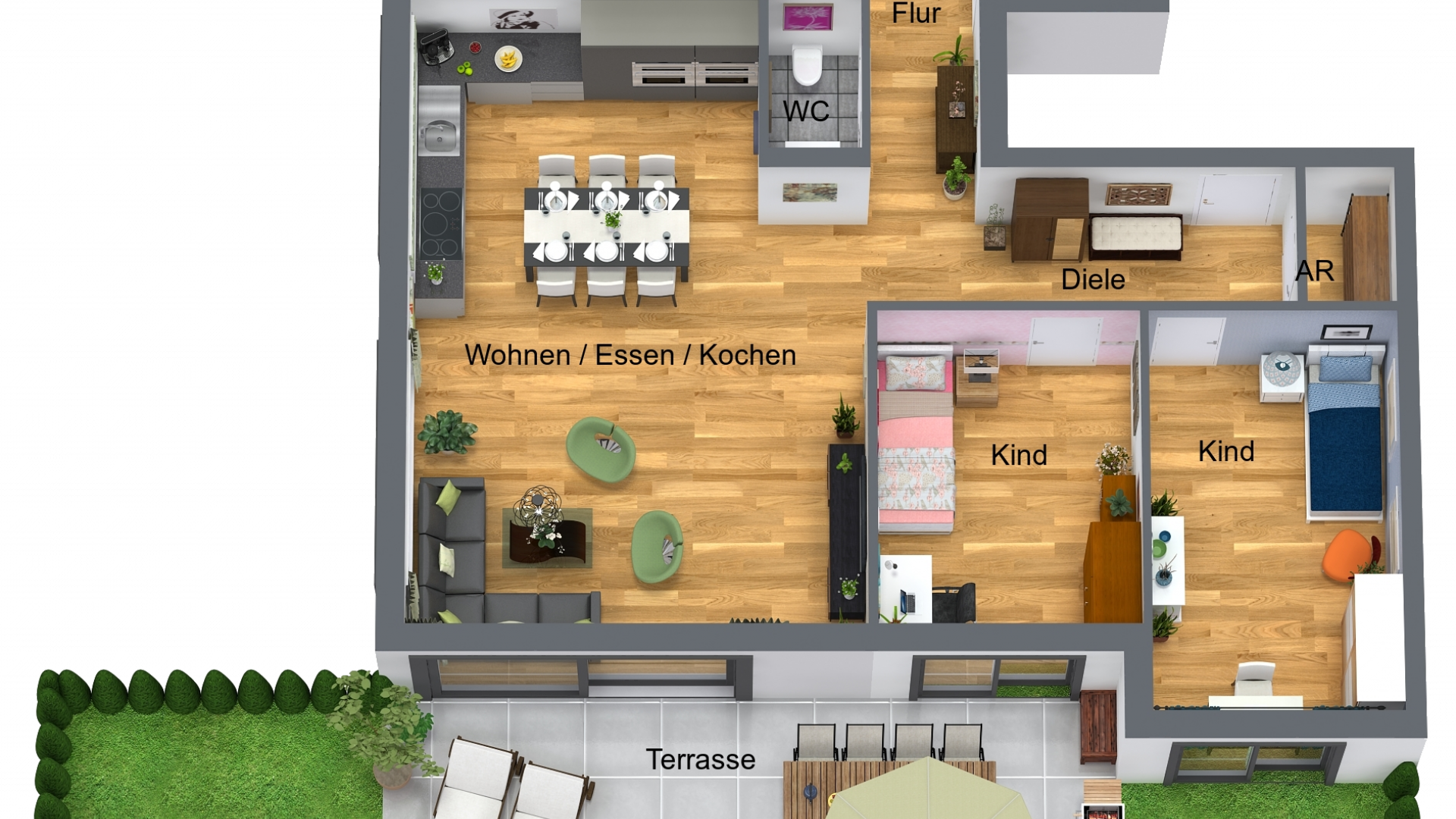 Gartenplan (Sondernutzung zu Wohnung 1)