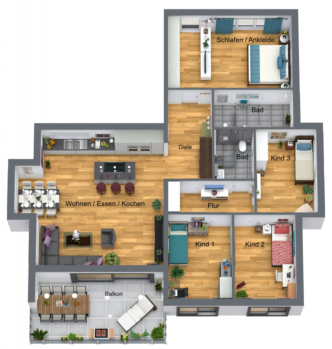 Grundriss Obergeschoss