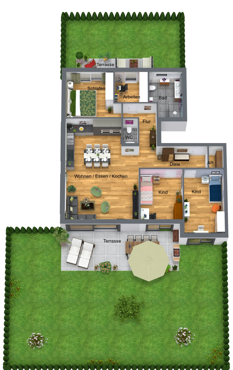 Gartenplan (Sondernutzung zu Wohnung 1)